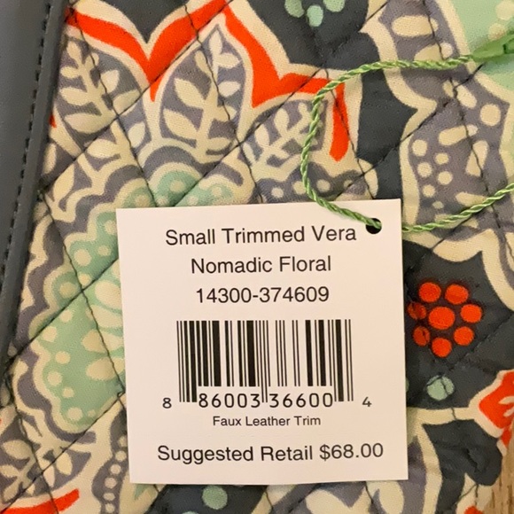 Vera Bradley small trimmed Nomadic Floral with and matching Trifold Wallet. - Picture 8 of 9